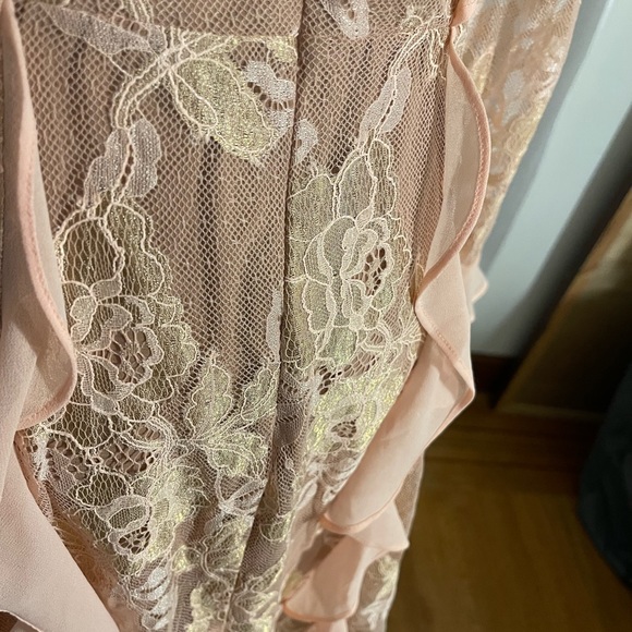 For Love and Lemons dress bumble long sleeve ruffle - Picture 5 of 11